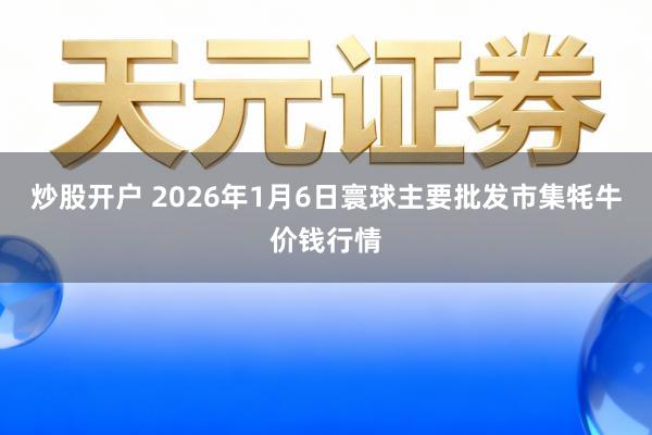 炒股开户 2026年1月6日寰球主要批发市集牦牛价钱行情